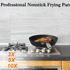 imarku Frying Pan Non Stick, 8inch Small Egg Pan, Induction Compatible Skillet, Omelette Pans with Stainless Steel Handle, Dishwasher Safe, Gifts for Men and Women