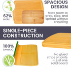 FSC® Certified Extra Large Bamboo Cutting Board Set of 3 – Featuring Glue-Free Surface™ Non Toxic Wood Cutting Boards for Safer Family Cooking and Lifetime Replacements for Peace of Mind