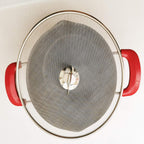 Antallcky 3 Pack Grease Splatter Screen for Frying Pan with Fold Flat Knob-Grease Splatter Guard Shield-No Cooking Oil Mess–No Burns–Ultra Fine Mesh Lids-Rust Free Stainless Steel- 9.8,11.5,13 Inch
