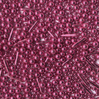 Sprinkles Pink Pearl Sugar Candy Mix Size Baking Cake Decorations Cupcake Toppers Celebrations Shaker Jar Wedding Shower Party (120g/4.2oz）