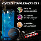 MONÉGASQUE Ocean Blue Edible Glitter for Drinks 10g – Blue Edible Glitter for Cakes & Beverage - Champagne & Halloween Cocktail Drink Shimmer Flakes - Food Decorating & Cake Decorations Spray
