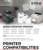 enKo [12 Rolls, 7440 Labels] 4 x 2-1/2 inches Direct Thermal Labels, FBA Stickers, FNSKU Label Compatible for Zebra/Eltron