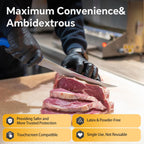 HEAVY DUTY 7 Mil Nitrile Black Gloves Disposable Latex Free Rubber Latex Cleaning Mechanic Food Prep Gloves 1000PCs