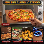 2 Pack Oven Liners for Bottom of Oven, 17"x25" Heavy Duty Non-Stick Oven Liner Mat, Reusable Heat Resistant Grill & Baking Mat, BPA/PFOA Free Roaster Liners, Fits Electric, Gas, Toaster Ovens (Copper)