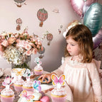 12PCS Butterfly Cupcake Toppers Birthday Decorations Premium Colorful Cake Decoration for Girls Birthday Party Theme Baby Shower Supplies