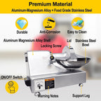 TECHTONGDA 110V Commercial Food Processor, 8L Electric Food Chopper Vegetable Cutter, Meat Grinder, Meat Bowl Cutter Chopper Machine for Vegetables, Grain, Nuts, Ginger, Garlic
