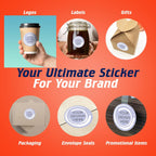 100 Custom Vinyl Stickers - Upload Your own Image, Text, Design, Logo - Personalized Logo Labels for Handmade, Packaging, Bottle, Jars, Candle, Brand Stickers (Lavender Swirls, 2x2)