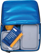 PackIt Freezable Classic Lunch Box, Sporty Camo Charcoal Navy, Built with EcoFreeze Technology, Collapsible, Reusable, Zip Closure With Zip Front Pocket and Buckle Handle, Desgined for Lunches