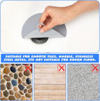 Yinkin 6 Pcs Drain Covers to Keep Bugs Out Silicone Shower Floor Tub Stoppers Bathtub Drain Stoppers Sewer Anti-Odor Mats Deodorizing Plugs for Bathroom(6 x 6 Inch,Round,Grey)