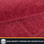 PURRUGS Dirt Trapping Door Mat 24" x 35.5", Non-Slip/Skid Machine Washable Entryway Rug, Dog Doormat, Super Absorbent Welcome Mat for Muddy Wet Shoes and Paws, Burgundy Red