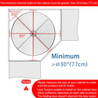 28" Lazy Susan Turntable for Cabinet - Corner Cabinet Organizer for Kitchen, Full Circle Corner Cabinet Lazy Susan Replacement Shelves Rotating Rack for Corner Base