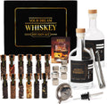 Whiskey Making Kit - DIY Whiskey Gifts For Men Unique - Alcohol Infusion Kit with Bottles, Wood Chips, Botanicals and Stone - Bourbon Birthday Gifts for Men, Dad and Fathers Day - Make Your Own Whisky