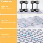 Rainspire Cooling Rack Stainless Steel, Heavy Duty Cooling Racks for Cooking and Baking, Oven Safe Wire Rack for Cooking, Baking Rack for Oven Cooking Fits Quarter Sheet Pan (1, 8.5" x 12")