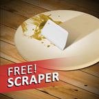 LifeSmart Pizza Stone and Scraper 13 inches Ideal for Crispy Crusts Heat Safe for Use on Grills and in Ovens Certified Safe Includes Scraper