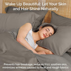 100% Viscose from Bamboo Sheets Queen Size, Super Soft Bedding Set, 4PC Cooling Sheets for Hot Sleepers, Vegan Silk Moisture Wicking, Organically Grown Bedsheet, Sand - 60" x 80"