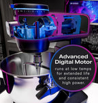 GE Profile Smart Stand Mixer w/Built-In Smart Scale & Auto Sense Technology, 7qt Stainless Steel Bowl, 11 Speed l Dough Hook, Beater, 11-wire whip l works w/Amazon Alexa & Google Home l Mineral Silver