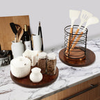 12-inch Lazy Susan Organizers, ACIAZAAZ Lazy Susan Turntable for Cabinet, Kitchen Turntable Storage for Table, Countertop, Pantry