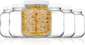 kitchentoolz 6 Pack of Half Gallon Mason Jars - Wide Mouth with Airtight Lid - Safe Container for Fermenting, Pickling, and Storing
