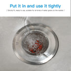 Mesh Sink Strainer Set of 3, MSY BIGSUNNY Stainless Steel Kitchen Sink Strainer Kitchen Drain Strainer with Large Wide Rim(4.5"+3.6"+2.8" Diameter) for Kitchen Sinks