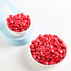 Kasvan Mixed Heart Shapes Sprinkles - Edible Candy Pearls 130g/4.58 Oz, Mix Size, Baking Cake Decorations, Ice Cream Toppings and Cookie Decorating, Wedding Party Chirstmas Supplies (Red)