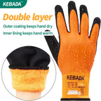 Kebada T1 Waterproof Winter Work Gloves for Men and Women,Insulated Work Gloves for Men Cold Weather,Warm Freezer Gloves XL