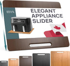 Ibyx Elegant Sliding Tray for Your Coffee Maker & Heavy Kitchen Appliances - Sturdy, Slides Easily from Under The Cabinet (Brown, 16" W x 13" D)