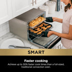 NINJA DT251 Foodi 10-in-1 Smart Air Fry Digital Countertop Convection Toaster Oven with Thermometer XL Capacity and a Stainless Steel Finish (Renewed)