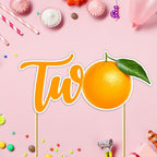 Seyal® Orange Two Cake Topper