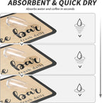 Coffee Mat - Absorbent Hide Stain Rubber Backed Dish Drying Mat for Kitchen Counter - Bar Mats for Countertops Accessories Fit Under Coffee Maker Espresso Machine