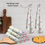 Urban Villa Kitchen Towels Set of 6 Dish Towels for Kitchen 100% Cotton Easter Print Kitchen Towels Mitered Corners Oversized 20X30 Inches Kitchen Towels Highly Absorbent Kitchen Hand Tea Towels