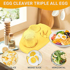 1 Pcs Stainless Steel Egg Slicer for Hard Boiled Eggs, 3 Slicing Modes, Ideal for Fruits and Vegetables, Easy to Clean Kitchen Cutter, Send Goods From Local Warehouse