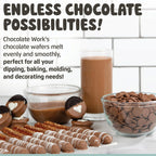 Chocolate Works Melting Chocolate Parent (1.0 lb (Pack of 5), Milk Chocolate)