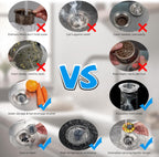 Hibbent 3 in 1 Kitchen Sink Drain Strainer, Stainless Steel Drain Stopper Combo, Pop Up Sink Stopper, Anti-Clogging Metal Basket Strainer with Handle for US Standard 3-1/2" Drain