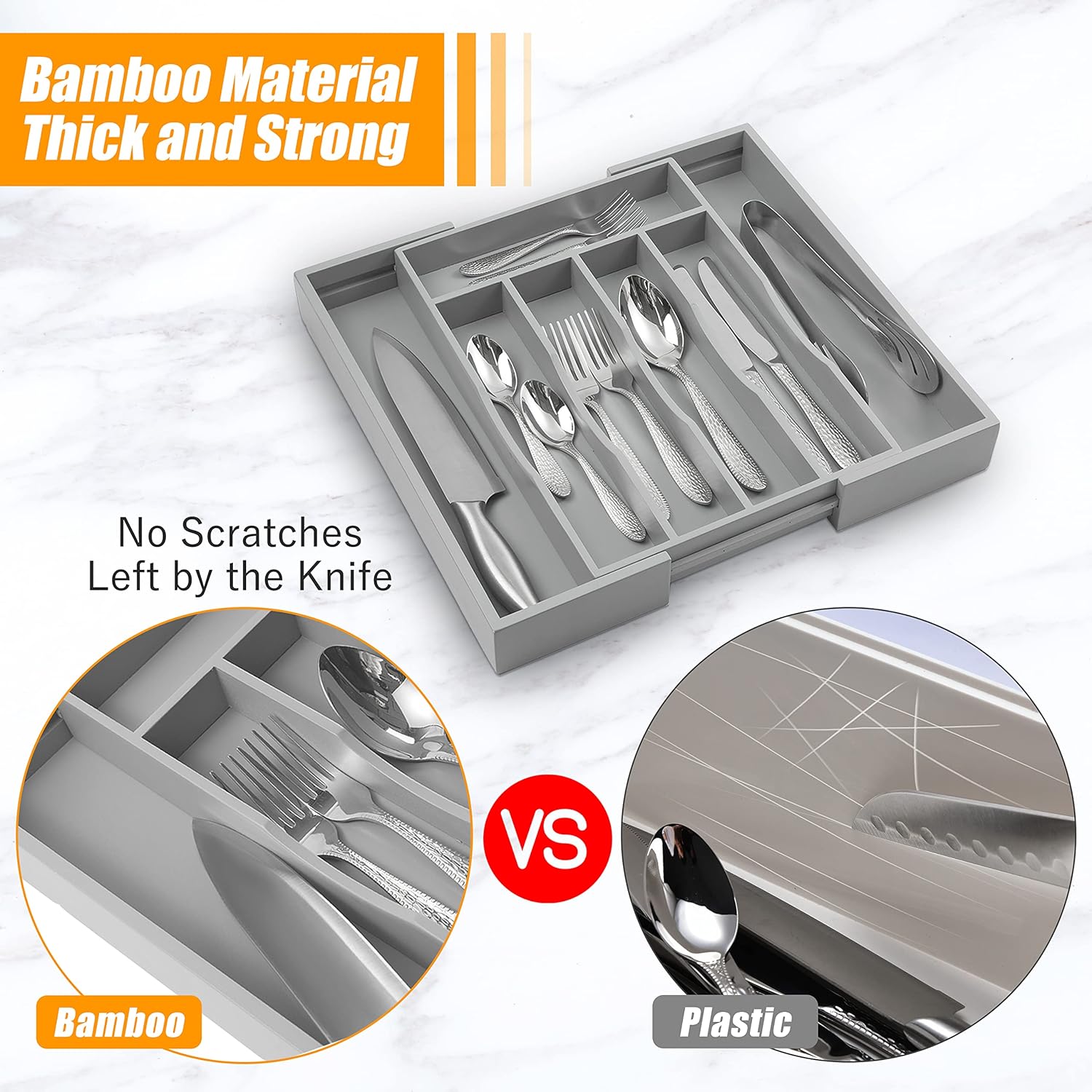 Kitchen Silverware Drawer Organizer and Storage Best Grandpa Grandfather Elder Men Father Day Grandparents Great Papaw Peepaw Grampy Pawpaw Granddad Happy Birthday Christmas Xmas Unique Cool Gifts