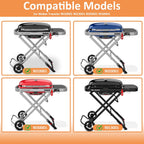7034 Cast Iron Griddle for Weber 9010001 Traveler Portable Gas Grill, Replacement for Weber9010001, 9013001, 9020001 Gas Grill Accessories, Compatible with Weber Traveler Griddle Part