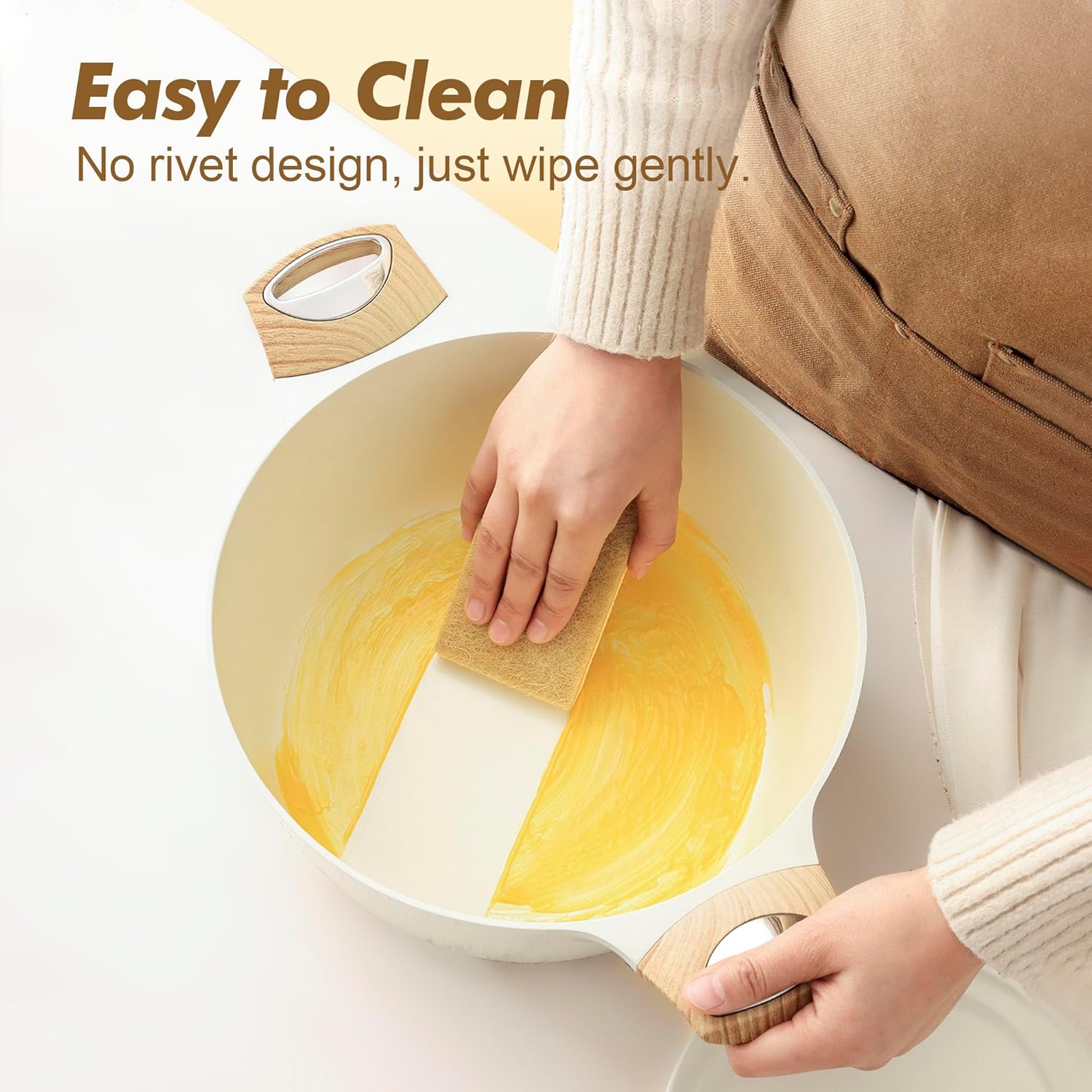 SENSARTE Ceramic Cookware Sets, Pots and Pans Set Non stick, Non toxic Healthy Induction Cookware, 26 Pcs Nonstick Kitchen Cooking Set, w/Frying Pans Set, Saucepans Set