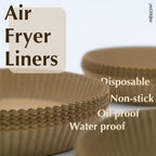 Air Fryer Disposable Paper Liners 50pcs 7.9 inch Square Parchment Paper Liner for Baking Roasting With Handle Fit 5-8 QT