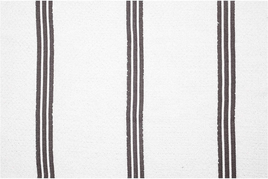 AMOUR INFINI Kitchen Towels Pack of 4 - Absorbent, Quick Drying Premium Cotton Tea Towel - Kitchen Linens 16x28 Inch Dish Towels with Hanging Loop (D.Grey)