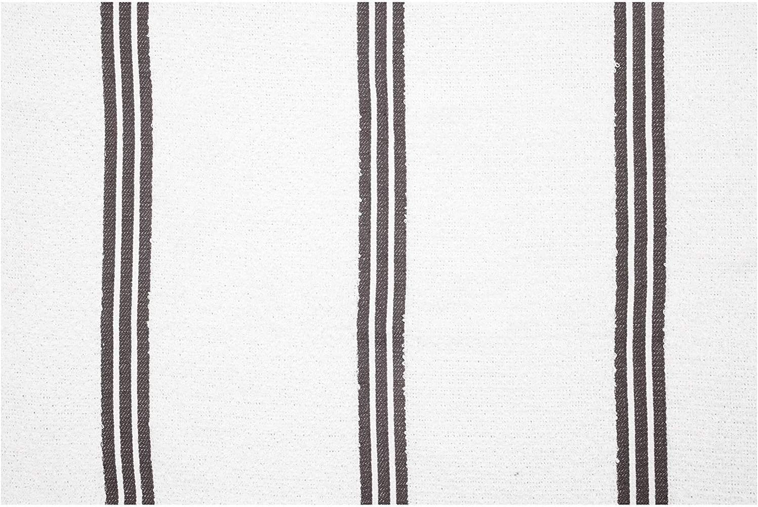 AMOUR INFINI Kitchen Towels Pack of 4 - Absorbent, Quick Drying Premium Cotton Tea Towel - Kitchen Linens 16x28 Inch Dish Towels with Hanging Loop (D.Grey)