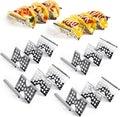Taco Holders Set of 6, Stainless Steel Taco Holder Stand, Stylish Taco Shell Holders, Each Metal Taco Stands for 3 Tacos, Taco Rack Taco Serving Tray Oven, Grill and Dishwasher Safe