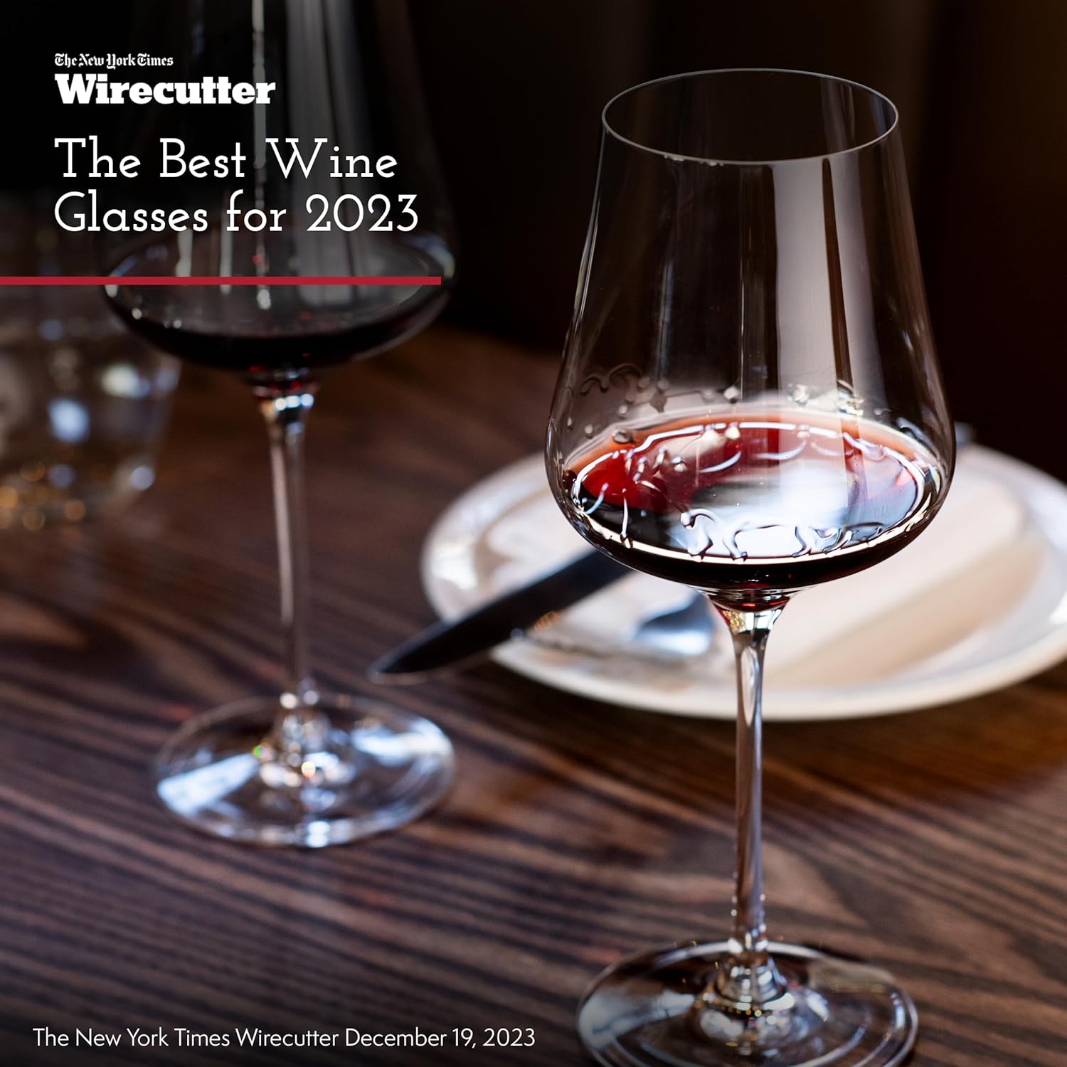 Gabriel-Glas Crystal Wine Glasses, Set of 6 with Gift Box - Premium, Universal Wine Glass for Red and White Wine - Dishwasher Safe, Lead-Free, 16 oz