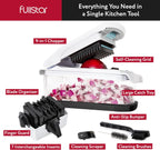 Fullstar Vegetable Chopper - Food Chopper with Container, Spiralizer, Egg Slicer & Juicer - Home Essentials & Kitchen Gadgets (XL - 9 in 1)