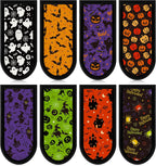 Patelai 8 Pieces Halloween Cast Iron Skillet Handle Covers Pan Handle Holder Sleeve Heat Resistant Non Slip Skillet Pot Holders for Halloween Kitchen Cooking BBQ Baking Cookware, 8 Scary Styles