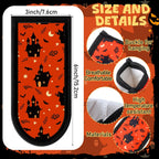 Patelai 8 Pieces Halloween Cast Iron Skillet Handle Covers Pan Handle Holder Sleeve Heat Resistant Non Slip Skillet Pot Holders for Halloween Kitchen Cooking BBQ Baking Cookware, 8 Scary Styles