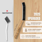 Crevice Cleaning Brush - Grout Scrub Brush, House Cleaning Supplies, Gap Cleaning Tools, Home Essentials, Gifts for Women Men, Hard Bristle Crevice Cleaner Brush for Household Use, Bathroom (3PCS)
