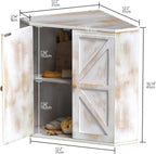 Corner Bread Box for Kitchen Counter Double Layer Bamboo Bread Storage Container Large Capacity Bread Storage Bin Farmhouse Breadbox Organizer