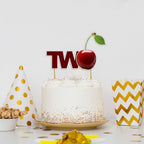 Seyal® Cherry Two Cake Topper