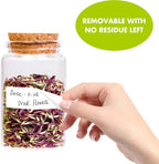 1000 Blank Removable Freezer Labels Water Oil Resistant with Perforation Line for Food Containers Jars Pantry Organization (Each Measures 1” x 3”)