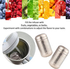 Titanium Tea Infuser for Loose Leaf & Fruit - Extra Fine Mesh Strainer Insert, Screw-Top Lid, Reusable Filter for Herbs, Lemon, Cucumber, Coffee & Spices
