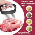 JAYVAR Large Onion Holder for Slicing, 3Pieces Large Tomato Slicer, Stainless Steel Onion Chopper Vegetable Cutter for Potato Lemon, Meat Tenderizer Tool, Kitchen Food Slicer Guide for Neat Slicing